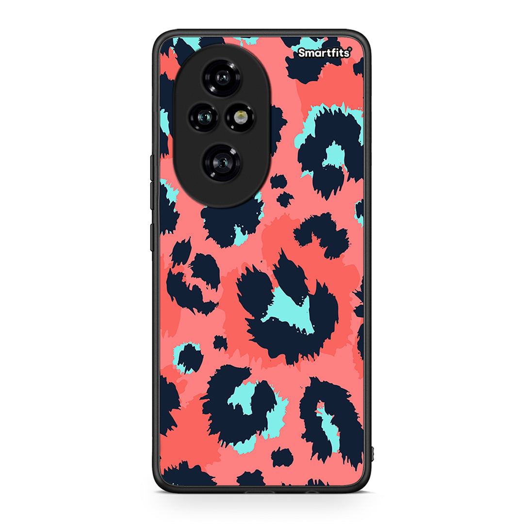 22 - Honor 200 Pro 5G Pink Leopard Animal case, cover, bumper
