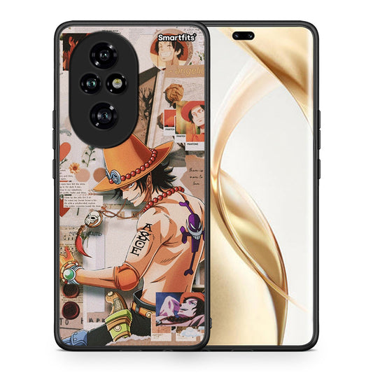Θήκη Honor 200 Pro 5G Anime Collage από τη Smartfits με σχέδιο στο πίσω μέρος και μαύρο περίβλημα | Honor 200 Pro 5G Anime Collage case with colorful back and black bezels
