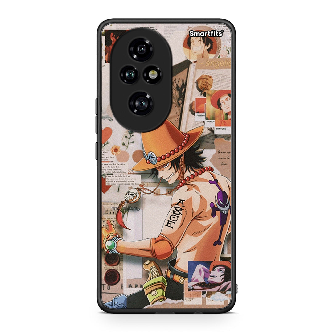 Honor 200 Pro 5G Anime Collage θήκη από τη Smartfits με σχέδιο στο πίσω μέρος και μαύρο περίβλημα | Smartphone case with colorful back and black bezels by Smartfits