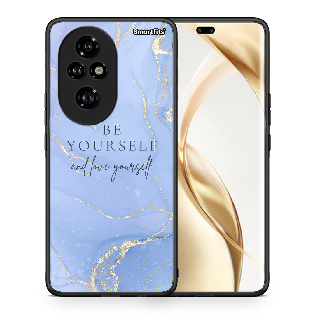 Θήκη Honor 200 Pro 5G Be Yourself από τη Smartfits με σχέδιο στο πίσω μέρος και μαύρο περίβλημα | Honor 200 Pro 5G Be Yourself case with colorful back and black bezels