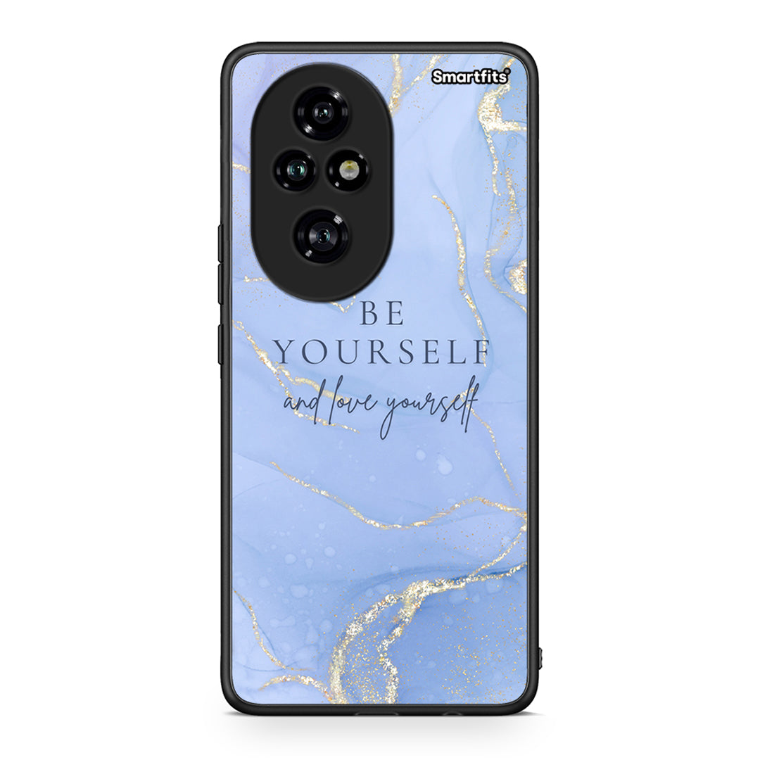 Honor 200 Pro 5G Be Yourself θήκη από τη Smartfits με σχέδιο στο πίσω μέρος και μαύρο περίβλημα | Smartphone case with colorful back and black bezels by Smartfits