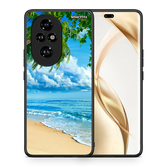 Θήκη Honor 200 Pro 5G Beautiful Beach από τη Smartfits με σχέδιο στο πίσω μέρος και μαύρο περίβλημα | Honor 200 Pro 5G Beautiful Beach case with colorful back and black bezels