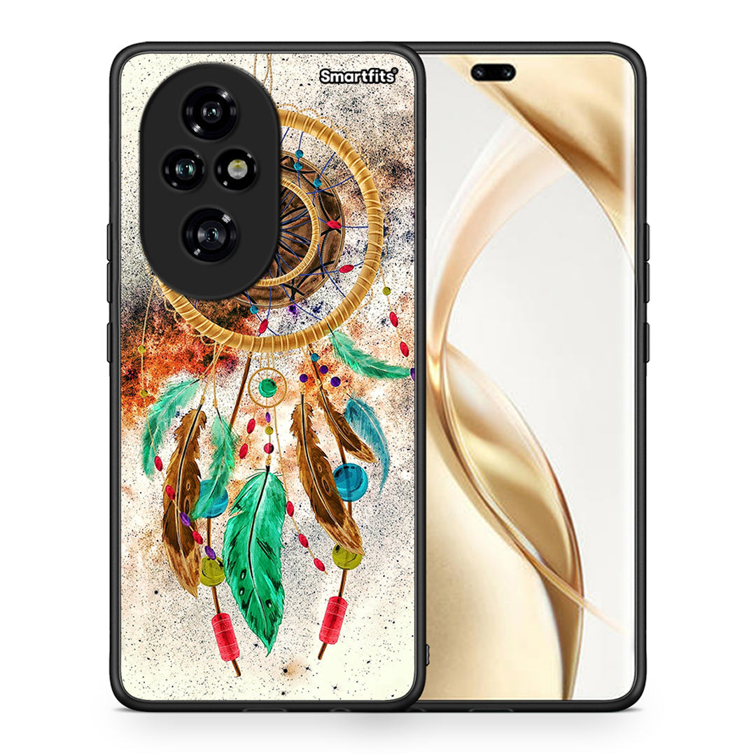 Θήκη Honor 200 Pro 5G DreamCatcher Boho από τη Smartfits με σχέδιο στο πίσω μέρος και μαύρο περίβλημα | Honor 200 Pro 5G DreamCatcher Boho case with colorful back and black bezels