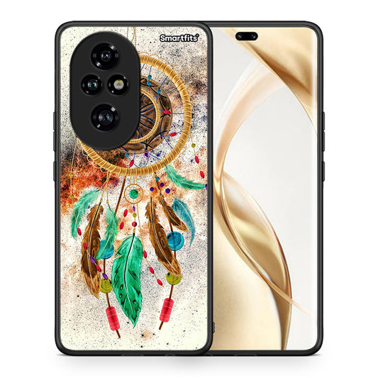 Θήκη Honor 200 Pro 5G DreamCatcher Boho από τη Smartfits με σχέδιο στο πίσω μέρος και μαύρο περίβλημα | Honor 200 Pro 5G DreamCatcher Boho case with colorful back and black bezels