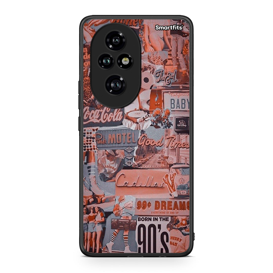 Honor 200 Pro 5G Born In 90s θήκη από τη Smartfits με σχέδιο στο πίσω μέρος και μαύρο περίβλημα | Smartphone case with colorful back and black bezels by Smartfits