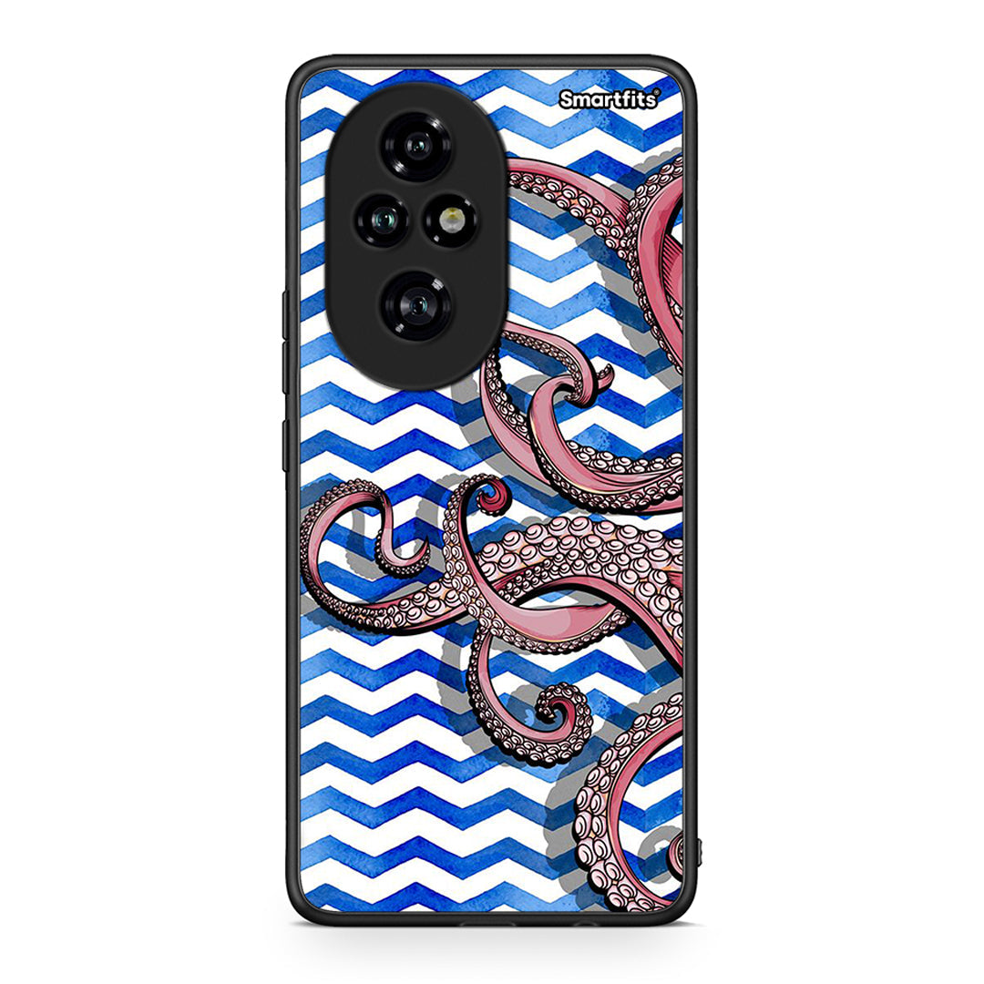 Honor 200 Pro 5G Chevron Devilfish θήκη από τη Smartfits με σχέδιο στο πίσω μέρος και μαύρο περίβλημα | Smartphone case with colorful back and black bezels by Smartfits