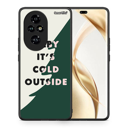 Θήκη Honor 200 Pro 5G Cold Outside από τη Smartfits με σχέδιο στο πίσω μέρος και μαύρο περίβλημα | Honor 200 Pro 5G Cold Outside case with colorful back and black bezels