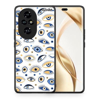 Θήκη Honor 200 Pro 5G Ftou Ftou από τη Smartfits με σχέδιο στο πίσω μέρος και μαύρο περίβλημα | Honor 200 Pro 5G Ftou Ftou case with colorful back and black bezels