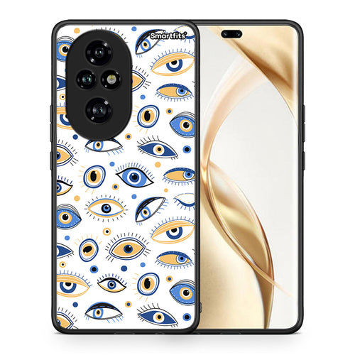 Θήκη Honor 200 Pro 5G Ftou Ftou από τη Smartfits με σχέδιο στο πίσω μέρος και μαύρο περίβλημα | Honor 200 Pro 5G Ftou Ftou case with colorful back and black bezels