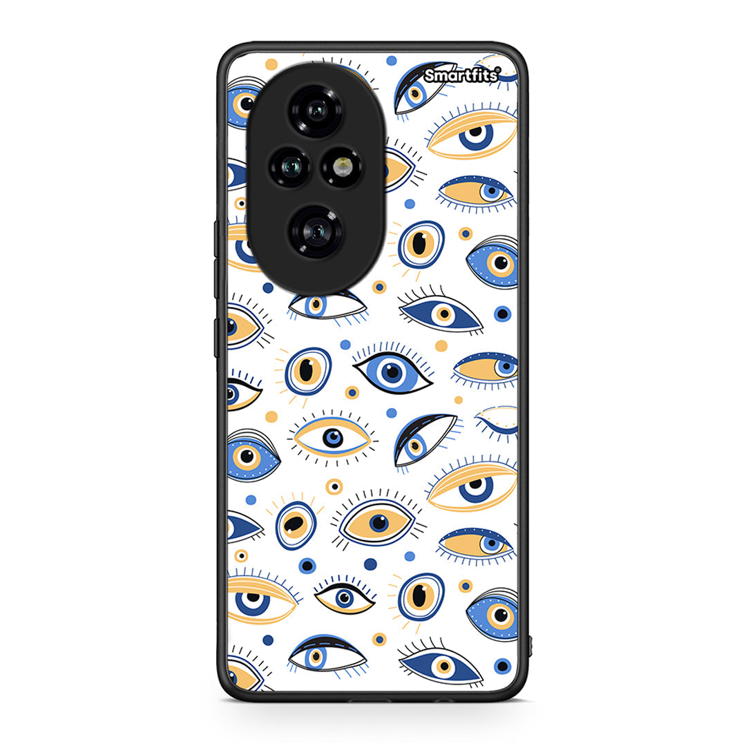 Honor 200 Pro 5G Ftou Ftou θήκη από τη Smartfits με σχέδιο στο πίσω μέρος και μαύρο περίβλημα | Smartphone case with colorful back and black bezels by Smartfits