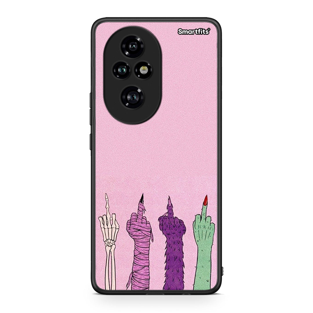 Honor 200 Pro 5G Halloween Be A Lady Θήκη από τη Smartfits με σχέδιο στο πίσω μέρος και μαύρο περίβλημα | Smartphone case with colorful back and black bezels by Smartfits