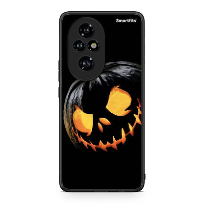 Honor 200 Pro 5G Halloween Scary Pumpkin Θήκη από τη Smartfits με σχέδιο στο πίσω μέρος και μαύρο περίβλημα | Smartphone case with colorful back and black bezels by Smartfits