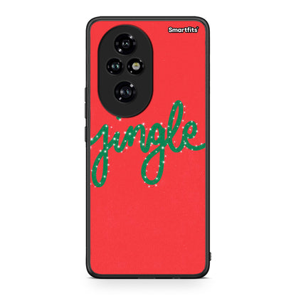 Honor 200 Pro 5G Jingle Xmas θήκη από τη Smartfits με σχέδιο στο πίσω μέρος και μαύρο περίβλημα | Smartphone case with colorful back and black bezels by Smartfits