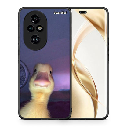 Θήκη Honor 200 Pro 5G Meme Duck από τη Smartfits με σχέδιο στο πίσω μέρος και μαύρο περίβλημα | Honor 200 Pro 5G Meme Duck case with colorful back and black bezels