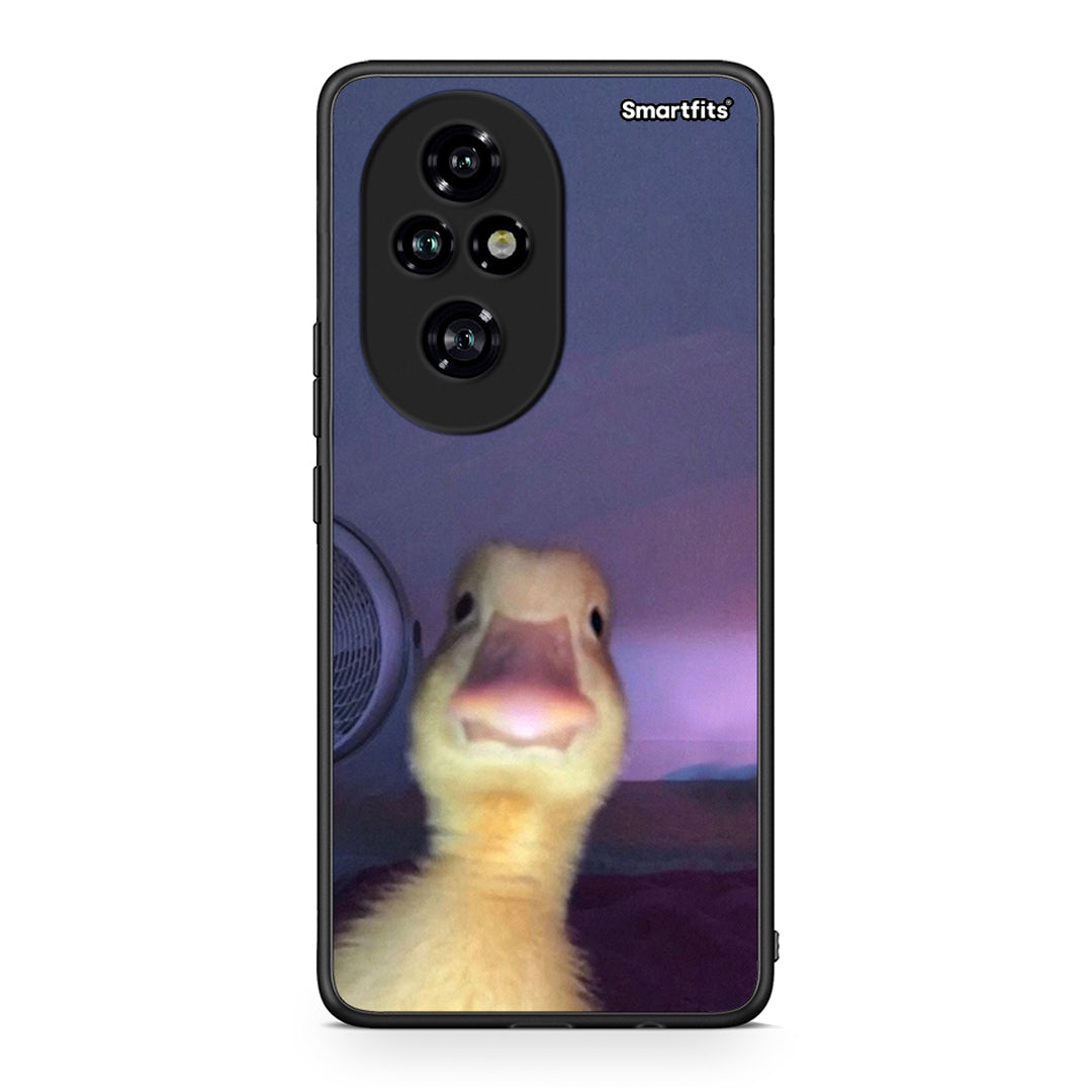 Honor 200 Pro 5G Meme Duck θήκη από τη Smartfits με σχέδιο στο πίσω μέρος και μαύρο περίβλημα | Smartphone case with colorful back and black bezels by Smartfits