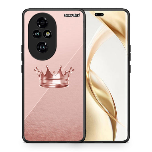 Θήκη Honor 200 Pro 5G Crown Minimal από τη Smartfits με σχέδιο στο πίσω μέρος και μαύρο περίβλημα | Honor 200 Pro 5G Crown Minimal case with colorful back and black bezels
