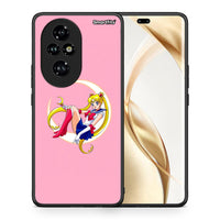 Thumbnail for Θήκη Honor 200 Pro 5G Moon Girl από τη Smartfits με σχέδιο στο πίσω μέρος και μαύρο περίβλημα | Honor 200 Pro 5G Moon Girl case with colorful back and black bezels