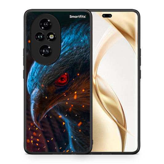 Θήκη Honor 200 Pro 5G Eagle PopArt από τη Smartfits με σχέδιο στο πίσω μέρος και μαύρο περίβλημα | Honor 200 Pro 5G Eagle PopArt case with colorful back and black bezels