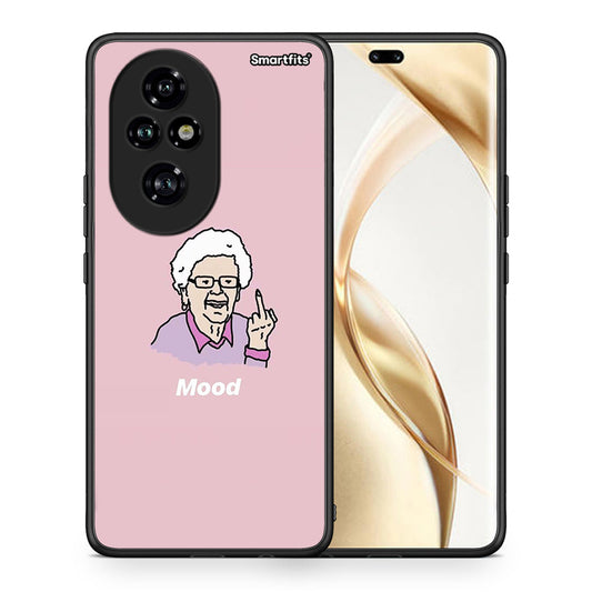 Θήκη Honor 200 Pro 5G Mood PopArt από τη Smartfits με σχέδιο στο πίσω μέρος και μαύρο περίβλημα | Honor 200 Pro 5G Mood PopArt case with colorful back and black bezels