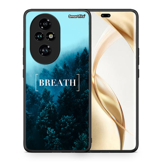 Θήκη Honor 200 Pro 5G Breath Quote από τη Smartfits με σχέδιο στο πίσω μέρος και μαύρο περίβλημα | Honor 200 Pro 5G Breath Quote case with colorful back and black bezels