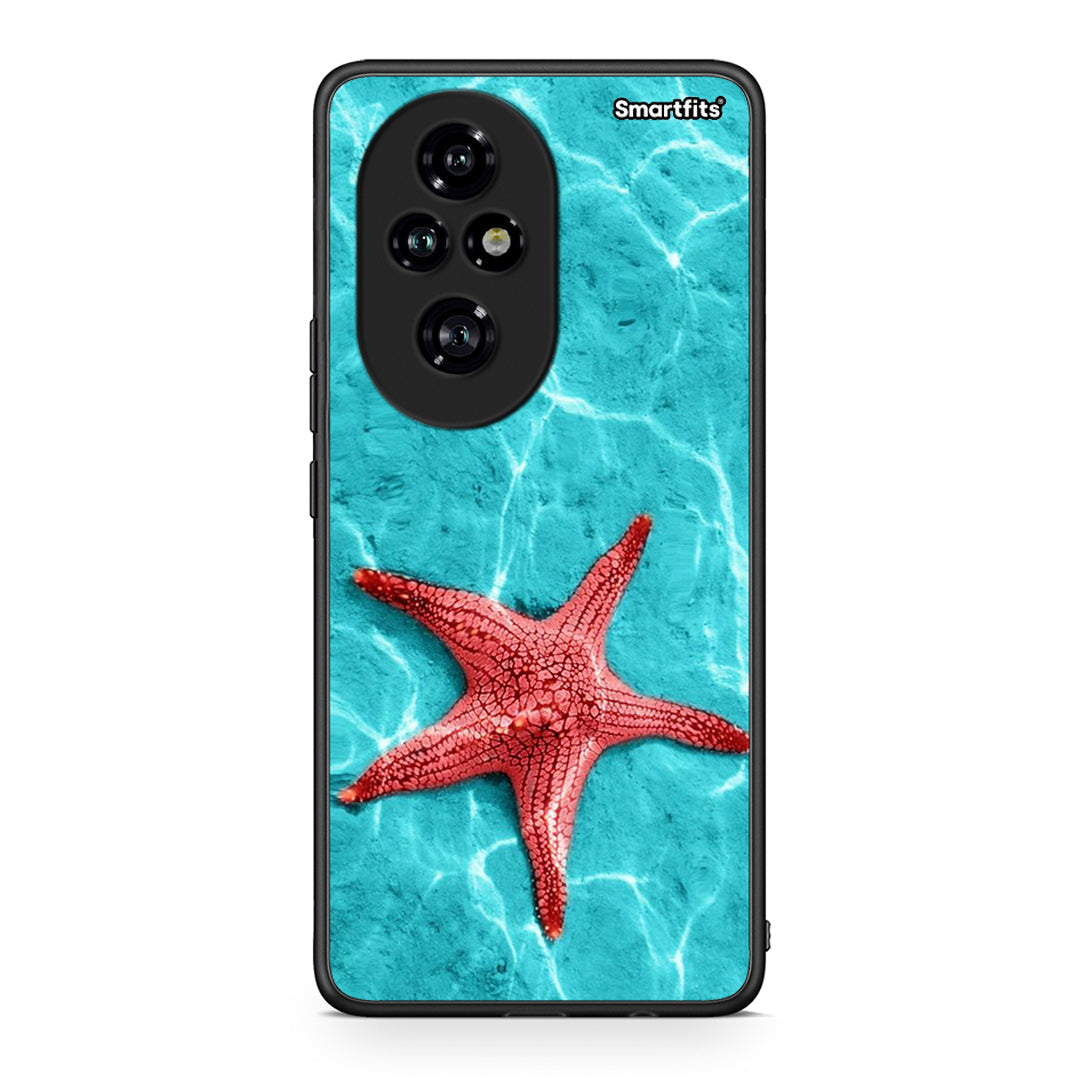 Honor 200 Pro 5G Red Starfish Θήκη από τη Smartfits με σχέδιο στο πίσω μέρος και μαύρο περίβλημα | Smartphone case with colorful back and black bezels by Smartfits