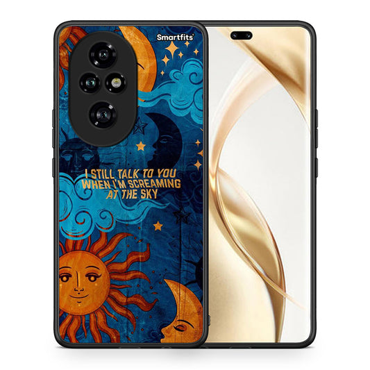 Θήκη Honor 200 Pro 5G Screaming Sky από τη Smartfits με σχέδιο στο πίσω μέρος και μαύρο περίβλημα | Honor 200 Pro 5G Screaming Sky case with colorful back and black bezels