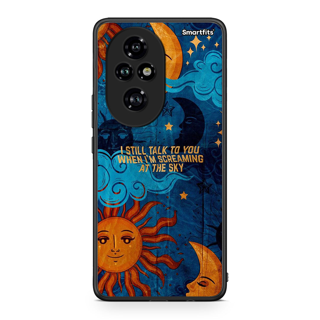 Honor 200 Pro 5G Screaming Sky θήκη από τη Smartfits με σχέδιο στο πίσω μέρος και μαύρο περίβλημα | Smartphone case with colorful back and black bezels by Smartfits