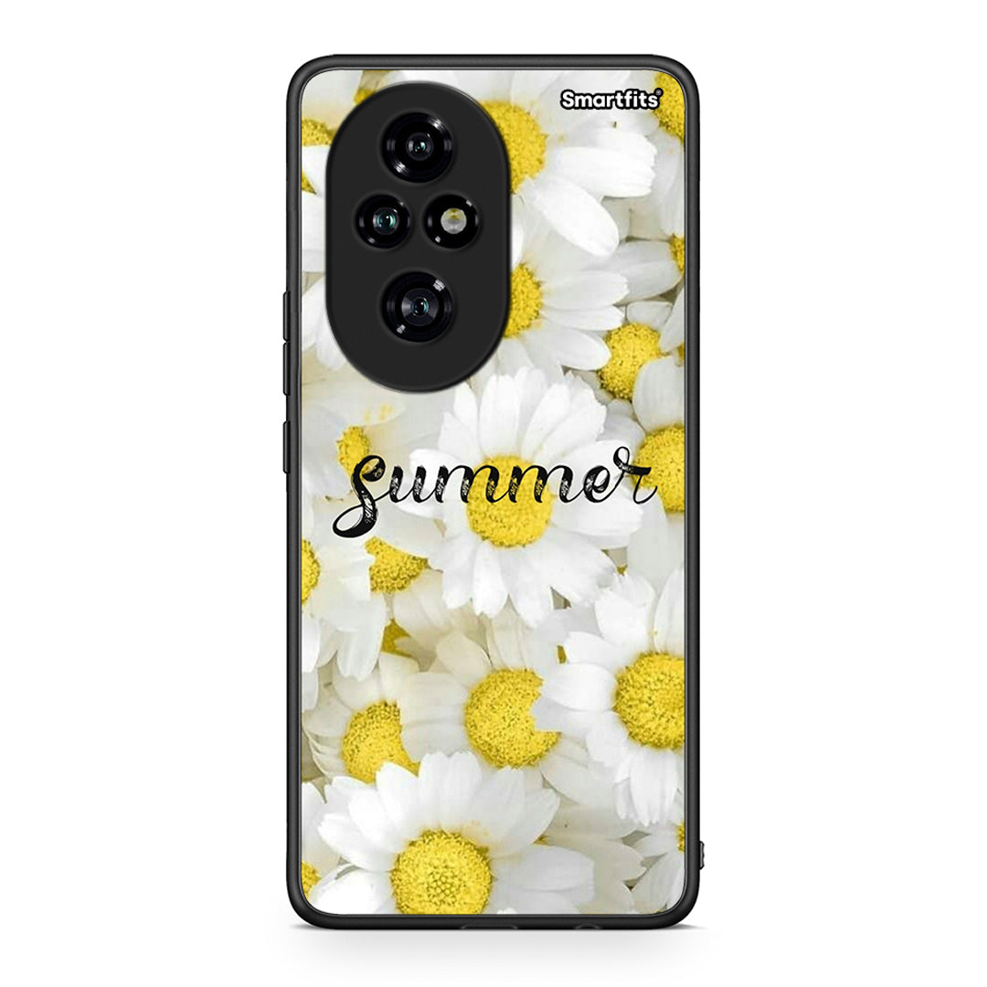 Honor 200 Pro 5G Summer Daisies Θήκη από τη Smartfits με σχέδιο στο πίσω μέρος και μαύρο περίβλημα | Smartphone case with colorful back and black bezels by Smartfits