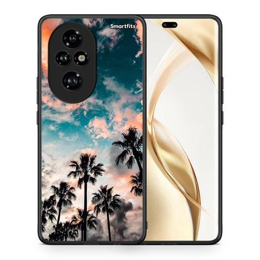 Θήκη Honor 200 Pro 5G Sky Summer από τη Smartfits με σχέδιο στο πίσω μέρος και μαύρο περίβλημα | Honor 200 Pro 5G Sky Summer case with colorful back and black bezels
