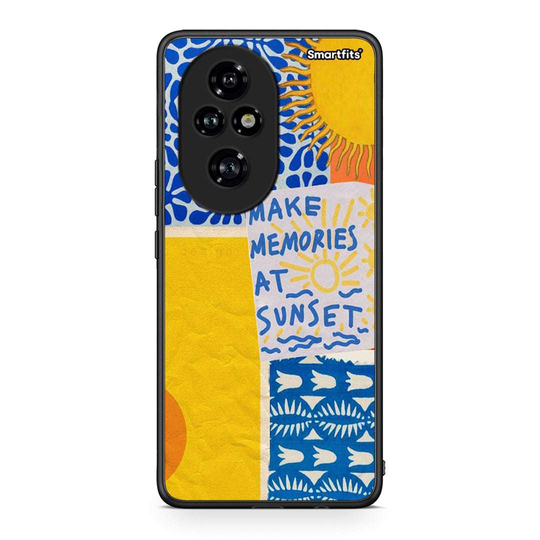 Honor 200 Pro 5G Sunset Memories Θήκη από τη Smartfits με σχέδιο στο πίσω μέρος και μαύρο περίβλημα | Smartphone case with colorful back and black bezels by Smartfits