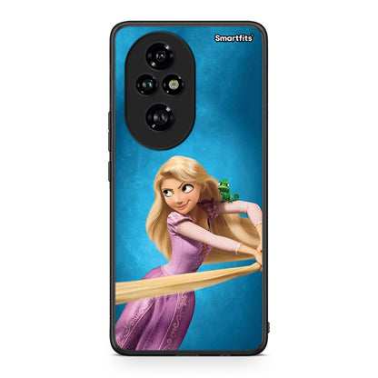 Honor 200 Pro 5G Tangled 2 Θήκη Αγίου Βαλεντίνου από τη Smartfits με σχέδιο στο πίσω μέρος και μαύρο περίβλημα | Smartphone case with colorful back and black bezels by Smartfits
