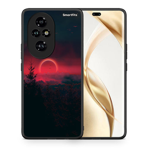 Θήκη Honor 200 Pro 5G Sunset Tropic από τη Smartfits με σχέδιο στο πίσω μέρος και μαύρο περίβλημα | Honor 200 Pro 5G Sunset Tropic case with colorful back and black bezels