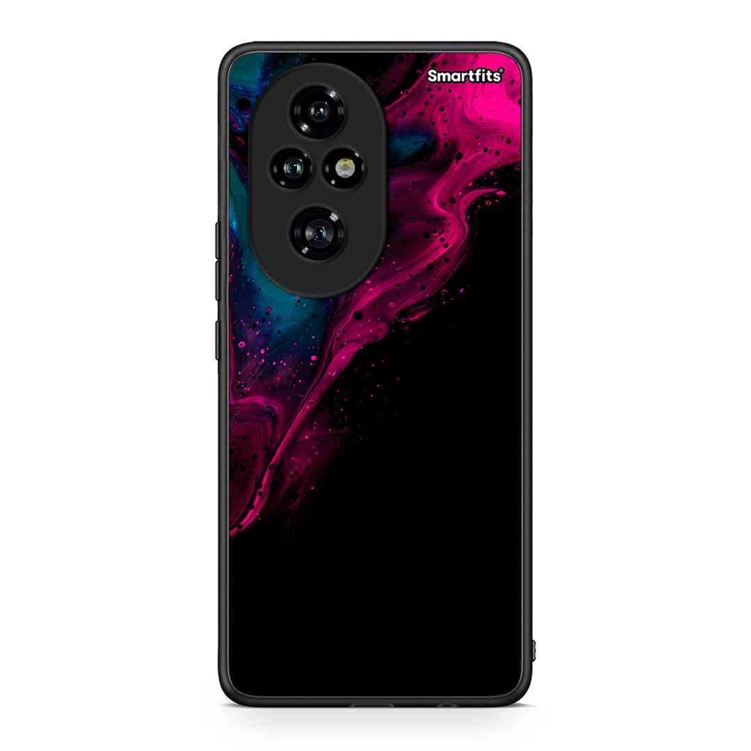 4 - Honor 200 Pro 5G Pink Black Watercolor case, cover, bumper