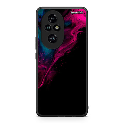 4 - Honor 200 Pro 5G Pink Black Watercolor case, cover, bumper