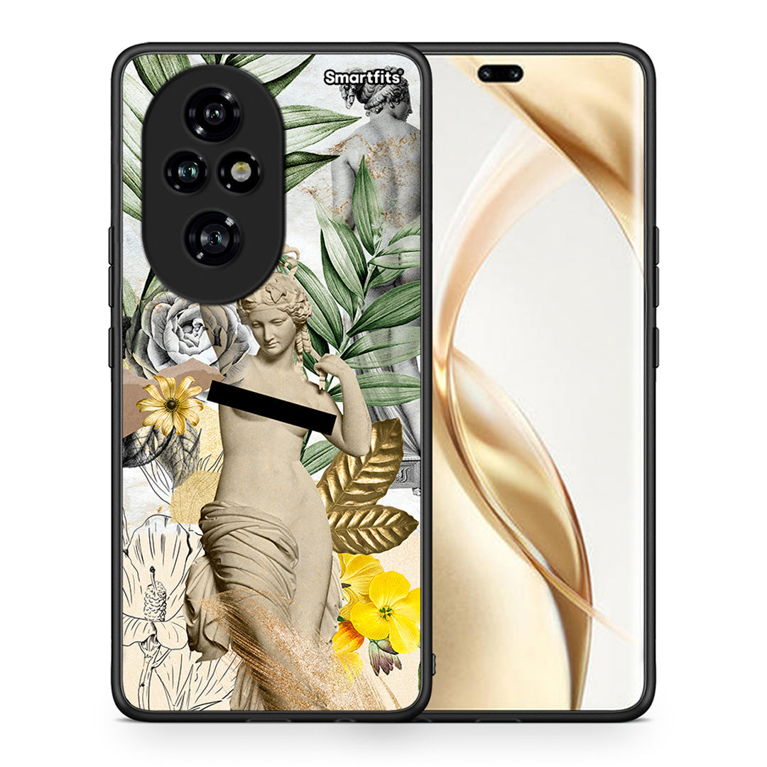 Θήκη Honor 200 Pro 5G Woman Statue από τη Smartfits με σχέδιο στο πίσω μέρος και μαύρο περίβλημα | Honor 200 Pro 5G Woman Statue case with colorful back and black bezels