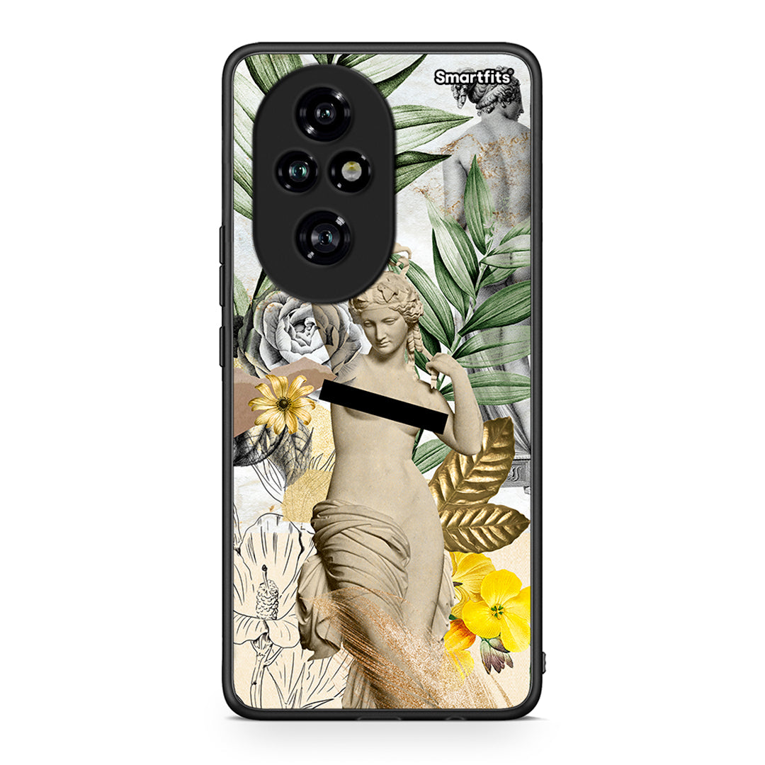 Honor 200 Pro 5G Woman Statue θήκη από τη Smartfits με σχέδιο στο πίσω μέρος και μαύρο περίβλημα | Smartphone case with colorful back and black bezels by Smartfits