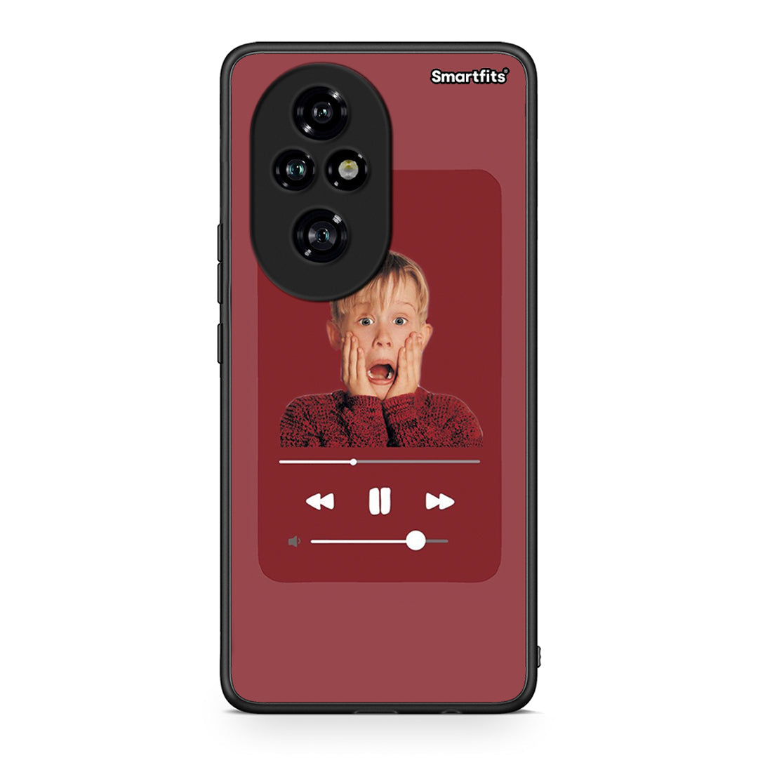 Honor 200 Pro 5G Xmas Alone Music θήκη από τη Smartfits με σχέδιο στο πίσω μέρος και μαύρο περίβλημα | Smartphone case with colorful back and black bezels by Smartfits