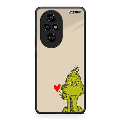 Honor 200 Pro 5G Xmas Grinch θήκη από τη Smartfits με σχέδιο στο πίσω μέρος και μαύρο περίβλημα | Smartphone case with colorful back and black bezels by Smartfits