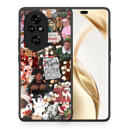 Θήκη Honor 200 Pro 5G Xmas Movies από τη Smartfits με σχέδιο στο πίσω μέρος και μαύρο περίβλημα | Honor 200 Pro 5G Xmas Movies case with colorful back and black bezels