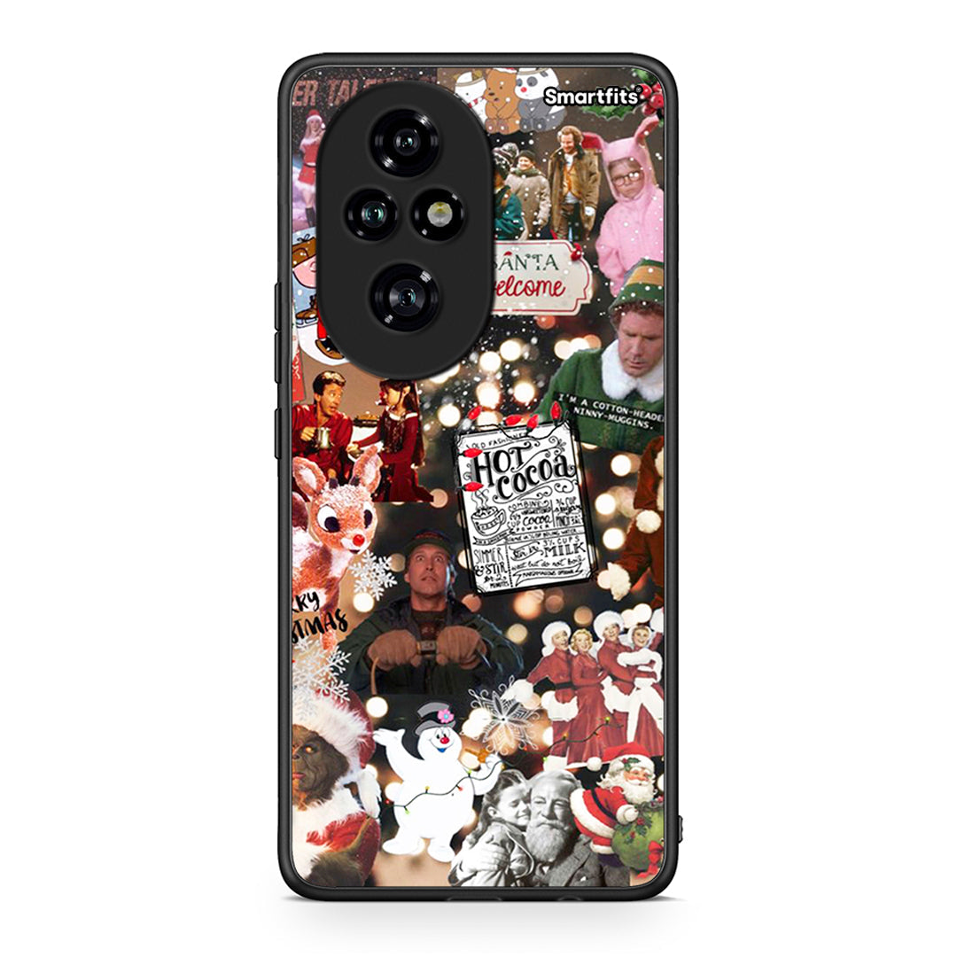 Honor 200 Pro 5G Xmas Movies θήκη από τη Smartfits με σχέδιο στο πίσω μέρος και μαύρο περίβλημα | Smartphone case with colorful back and black bezels by Smartfits