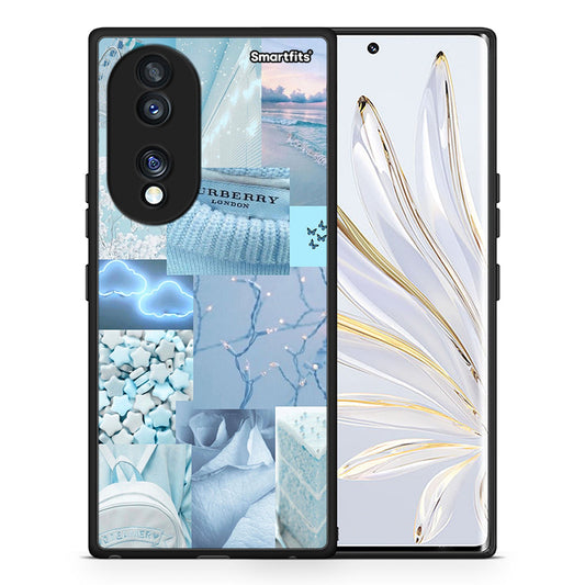 Θήκη Honor 70 5G Ciel Aesthetic Collage από τη Smartfits με σχέδιο στο πίσω μέρος και μαύρο περίβλημα | Honor 70 5G Ciel Aesthetic Collage Case with Colorful Back and Black Bezels