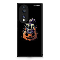 Thumbnail for Θήκη Honor 70 5G Halloween Stitch από τη Smartfits με σχέδιο στο πίσω μέρος και μαύρο περίβλημα | Honor 70 5G Halloween Stitch Case with Colorful Back and Black Bezels