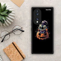 Thumbnail for Θήκη Honor 70 5G Halloween Stitch από τη Smartfits με σχέδιο στο πίσω μέρος και μαύρο περίβλημα | Honor 70 5G Halloween Stitch Case with Colorful Back and Black Bezels