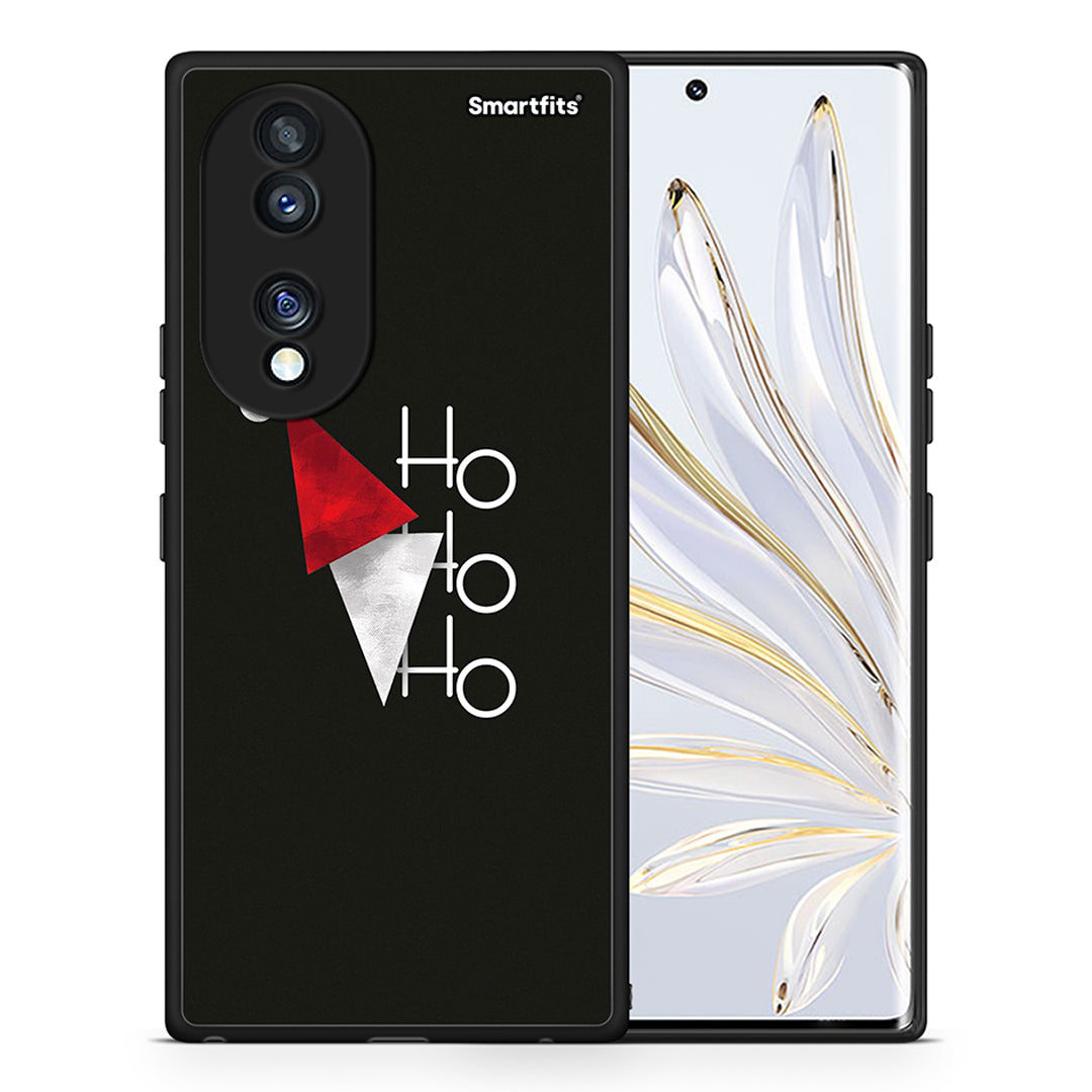 Θήκη Honor 70 5G Minimal Christmas από τη Smartfits με σχέδιο στο πίσω μέρος και μαύρο περίβλημα | Honor 70 5G Minimal Christmas Case with Colorful Back and Black Bezels