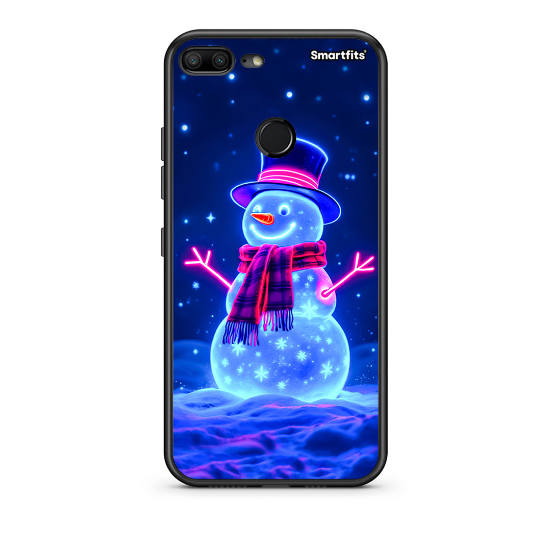 Christmas Neon Snowman - Honor 9 Lite θήκη