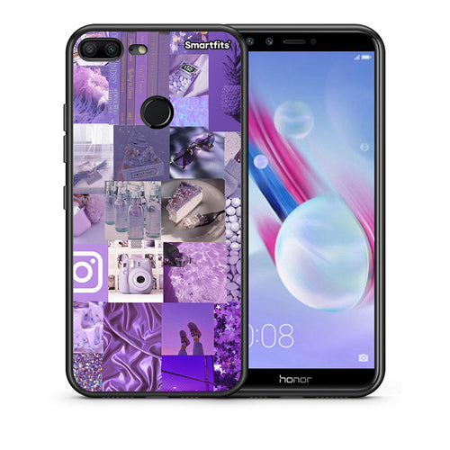 Purple Aesthetic Collage - Honor 9 Lite θήκη