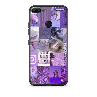 Purple Aesthetic Collage - Honor 9 Lite θήκη