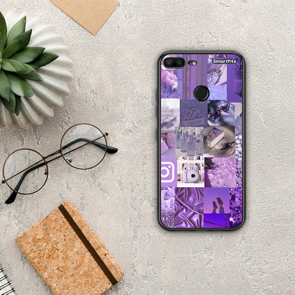 Purple Aesthetic Collage - Honor 9 Lite θήκη