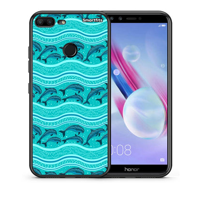 Swimming Dolphins - Honor 9 Lite θήκη