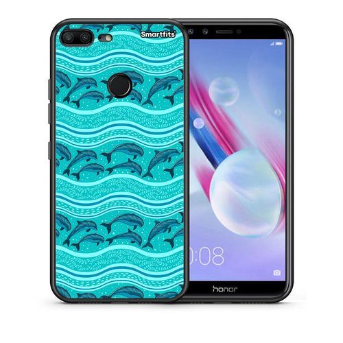 Swimming Dolphins - Honor 9 Lite θήκη